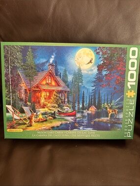 EuroGraphics Moon Lake Cabin 1000-Piece Puzzle